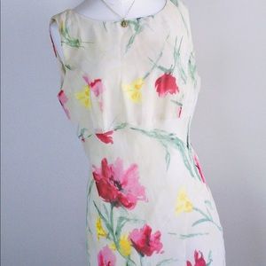 Abstract floral print maxi